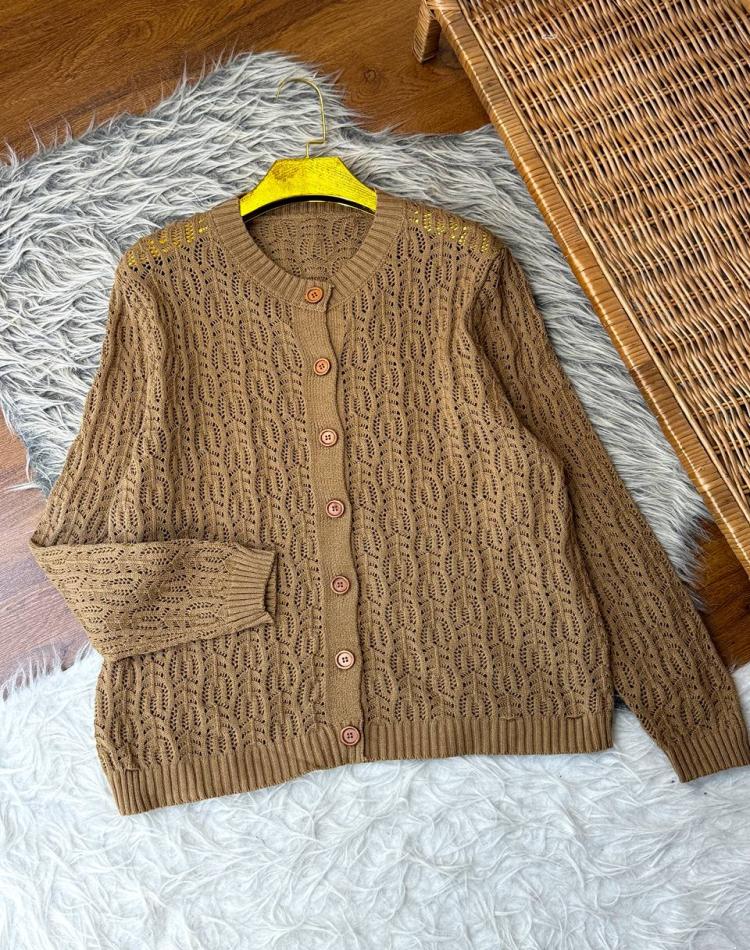 ژاکت قلاب بافي  زیبا