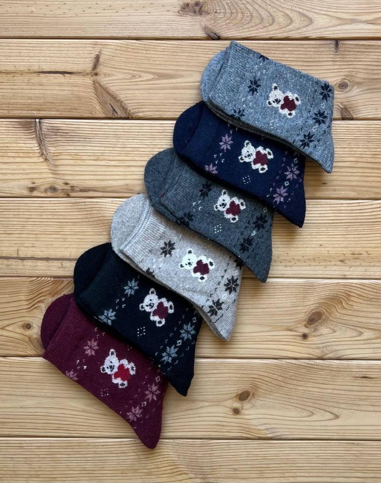 جوراب زمستانی خرسی