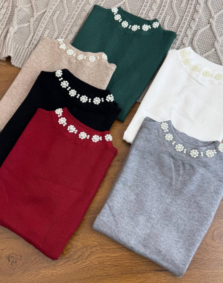 تاپ گپ يقه مرواريدي