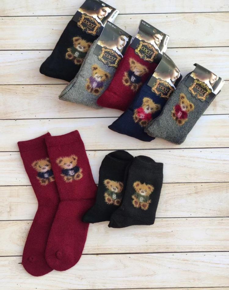 جوراب پشمی خرسي