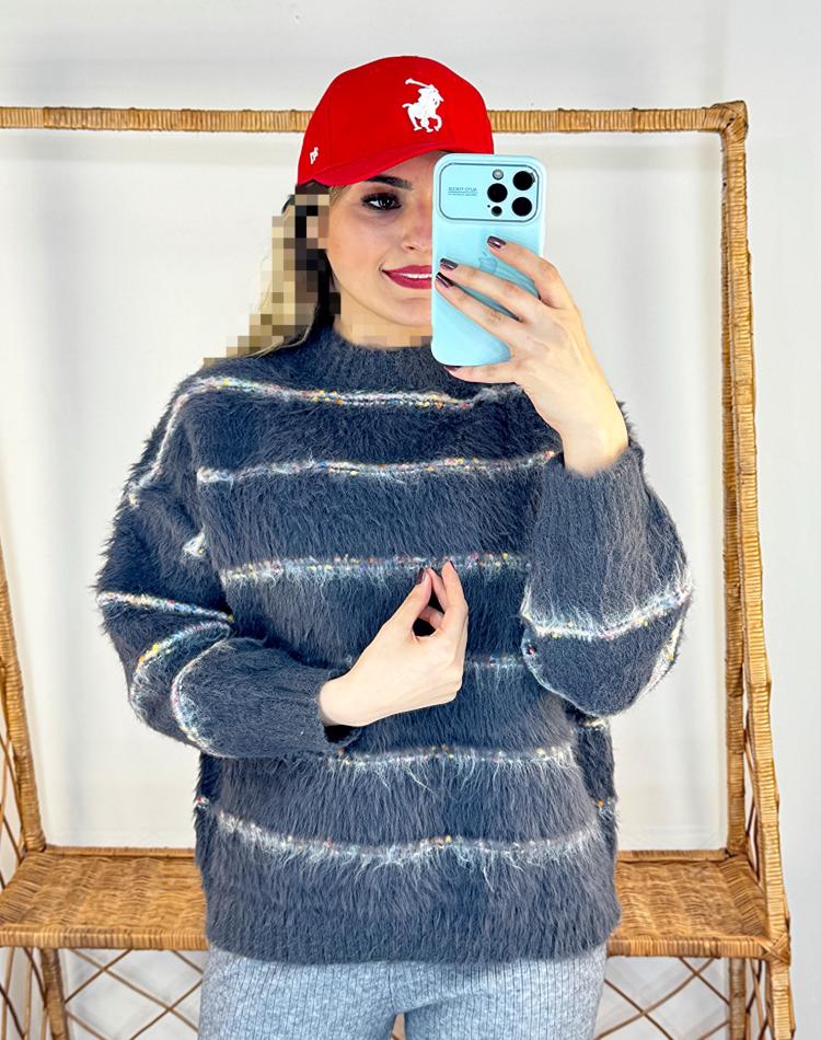 بافت موهر زغالي