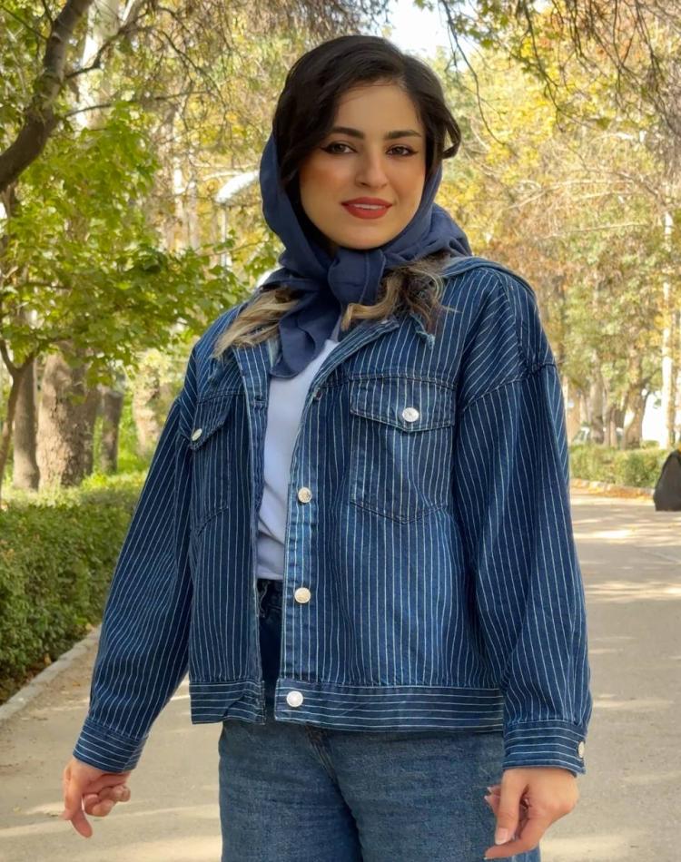 کت جين راه راه